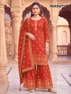 Parinity By Banwery Rayon Foil Printed Kurti With Bottom Dupatta